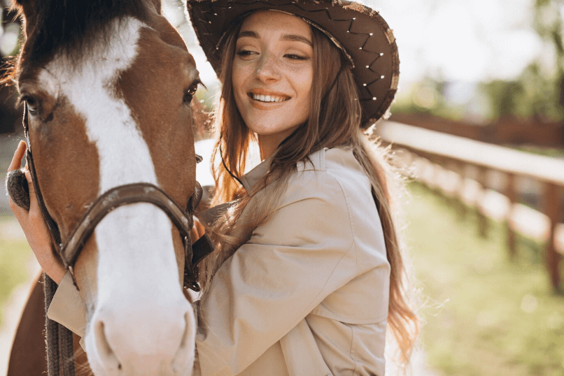 horse smiling happiness